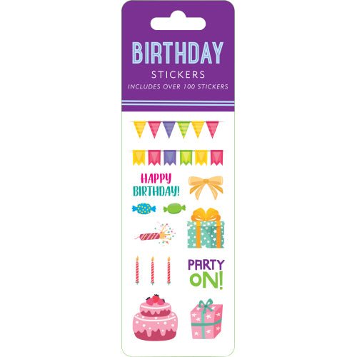 Birthday Sticker Set - 100 Stickers - Lemon And Lavender Toronto