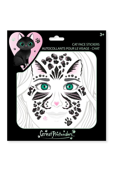 Black Cat Face Stickers - Lemon And Lavender Toronto