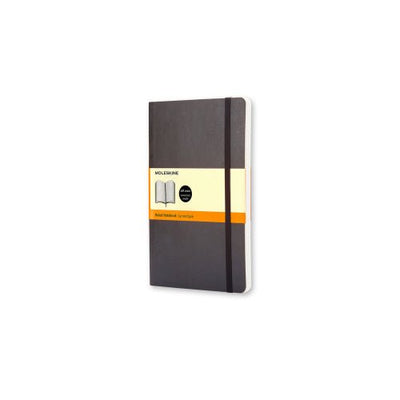 Black Soft Cover Ruled Notebook - Lemon And Lavender Toronto