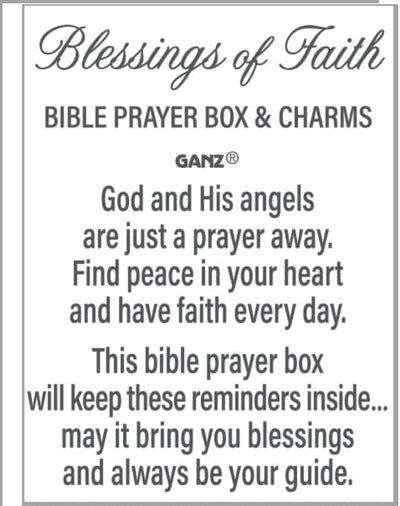 Blessing of Faith Bible Prayer Box and Charms Trinkets - Lemon And Lavender Toronto