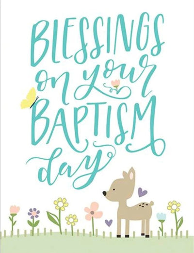 Blessings on your Baptism - Religious Card - Lemon And Lavender Toronto