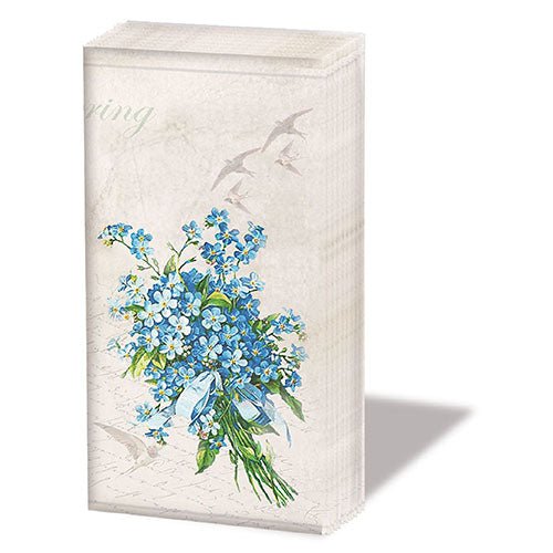 Blue Bouquet Pocket Tissue - Lemon And Lavender Toronto