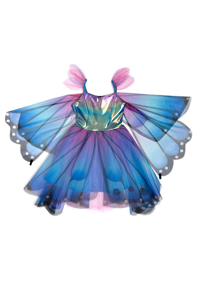 Blue Butterfly Twirl Dress with Wings & Headband - Lemon And Lavender Toronto