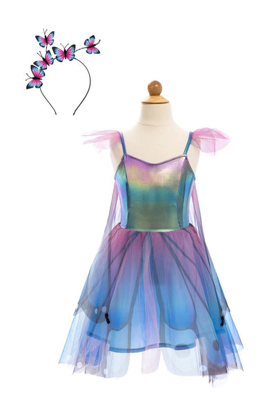 Blue Butterfly Twirl Dress with Wings & Headband - Lemon And Lavender Toronto