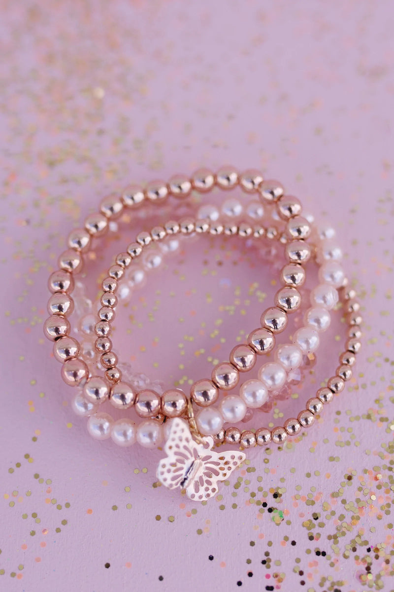 Blush Crush Bracelet Set, 4pcs - Lemon And Lavender Toronto