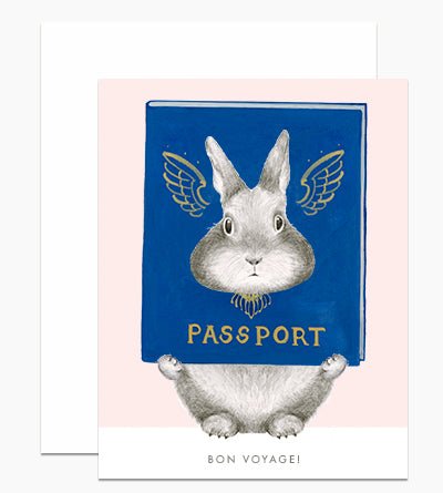 Bon Voyage Bunny Card - Lemon And Lavender Toronto