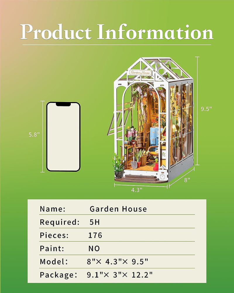 Book Nook Kit- Diy Miniature House Garden House - Lemon And Lavender Toronto