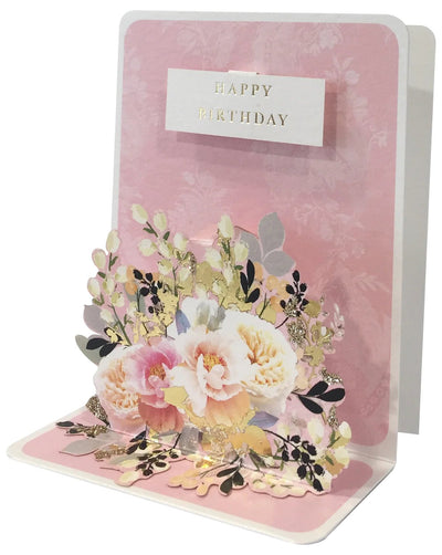 Bouquet Birthday Pop-up Small 3D Card - Lemon And Lavender Toronto