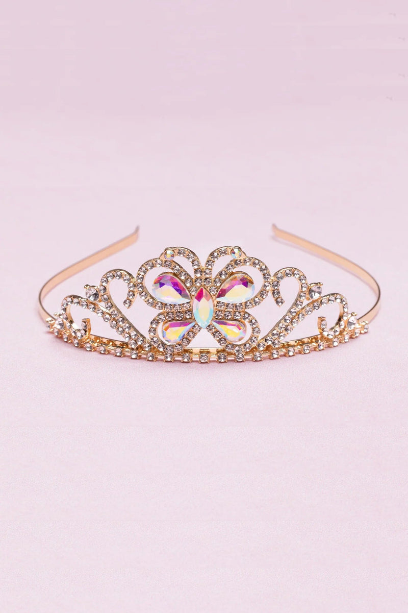 Boutique Butterfly Jewel Tiara - Lemon And Lavender Toronto