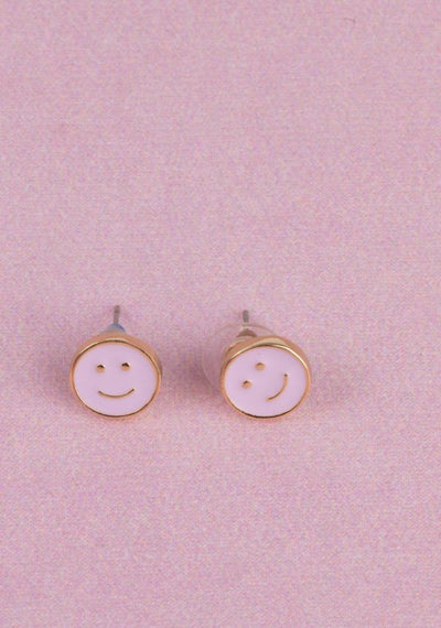 Boutique Chic All Smiles Earrings - Lemon And Lavender Toronto