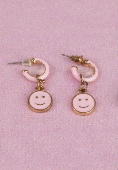 Boutique Chic All Smiles Earrings - Lemon And Lavender Toronto