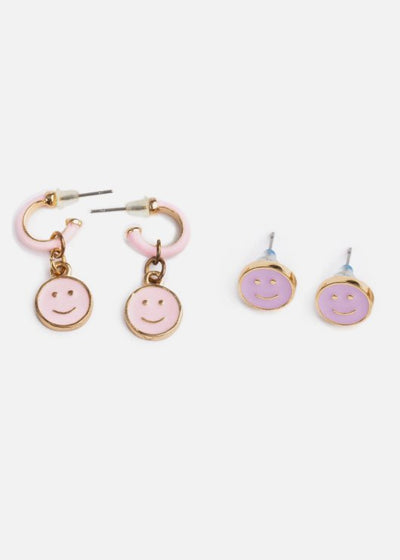 Boutique Chic All Smiles Earrings - Lemon And Lavender Toronto