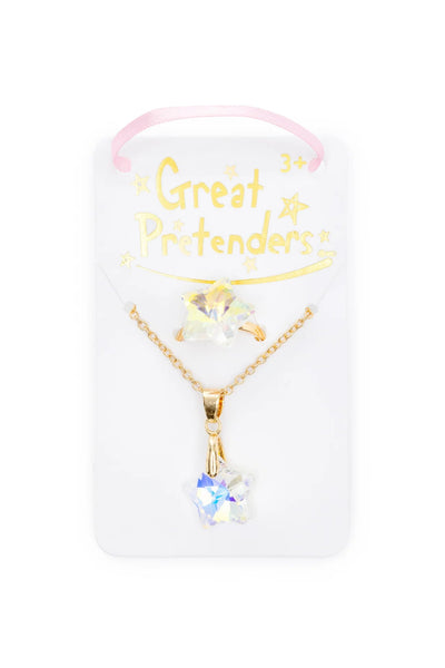 Boutique Holographic Star Necklace, Earrings and Ring Assortment - Lemon And Lavender Toronto