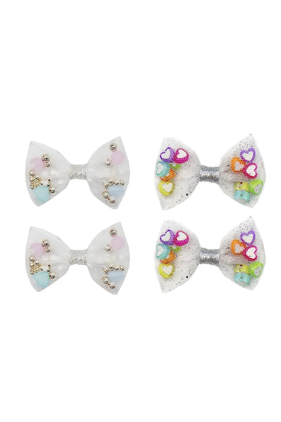 Bowtastic Party Hair Clips - Lemon And Lavender Toronto
