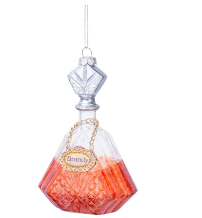 Brandy Bottle Glass Ornament - Lemon And Lavender Toronto