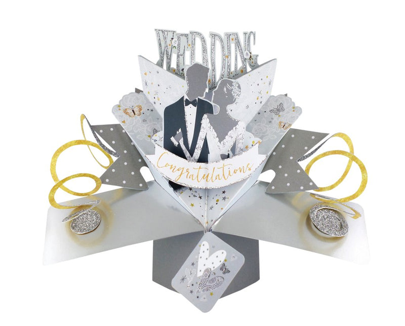 Bride & Groom Pop Up Card - Lemon And Lavender Toronto