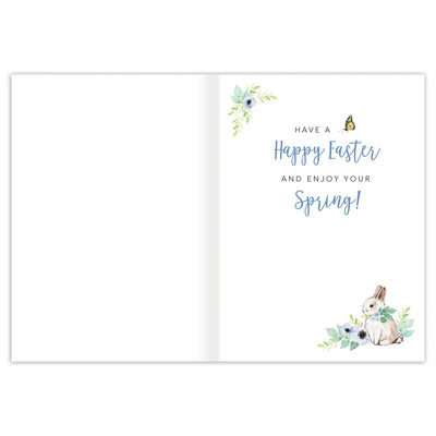 Bunny Greetings Easter Card - Lemon And Lavender Toronto