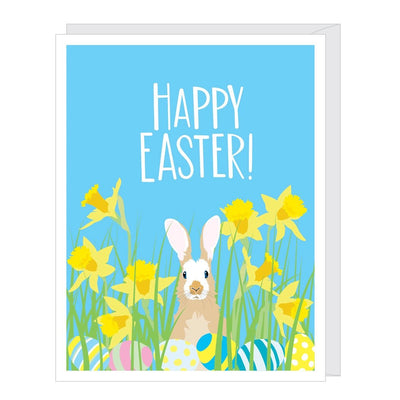 Bunny With Eggs Easter Card - Lemon And Lavender Toronto