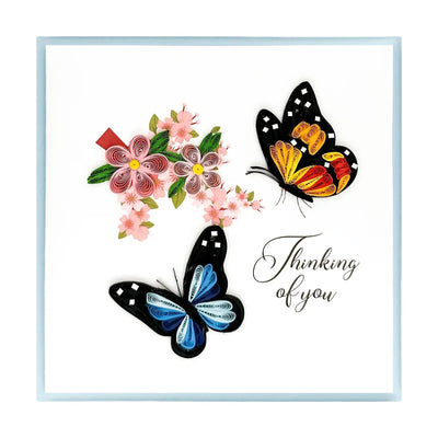 Butterflies Quilling Card - Lemon And Lavender Toronto