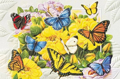 Butterfly Banquet Greeting Card - Lemon And Lavender Toronto