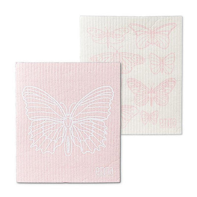 Butterfly Dish Cloth. Set of 2 - Lemon And Lavender Toronto