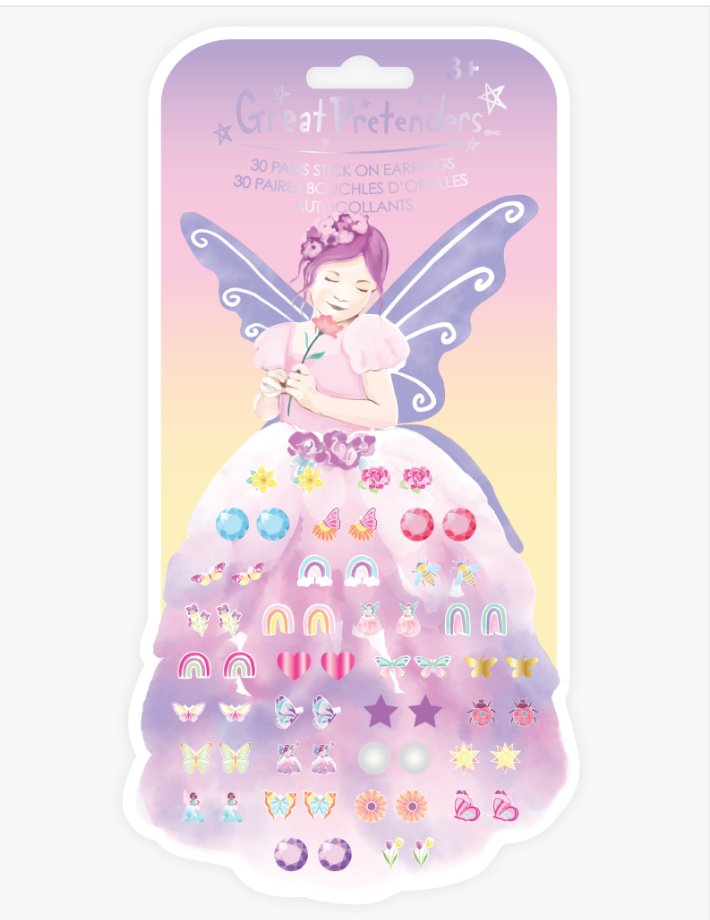 Butterfly Fairy Sticker Earrings - Lemon And Lavender Toronto