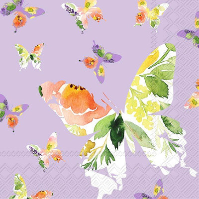 Butterfly Luncheon Napkins - Lemon And Lavender Toronto