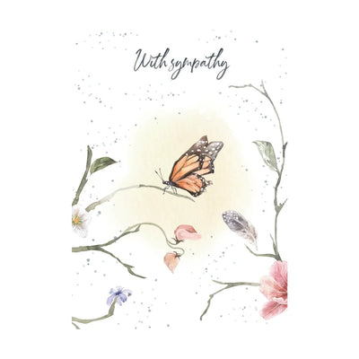 Butterfly Sympathy Card - Lemon And Lavender Toronto