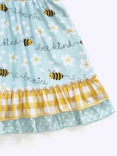 Buzzing Bee 🐝 Girls Dress - Lemon And Lavender Toronto