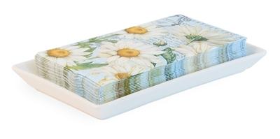 CADDY TRAY FOR GUEST TOWELS-OFF WHITE - Lemon And Lavender Toronto