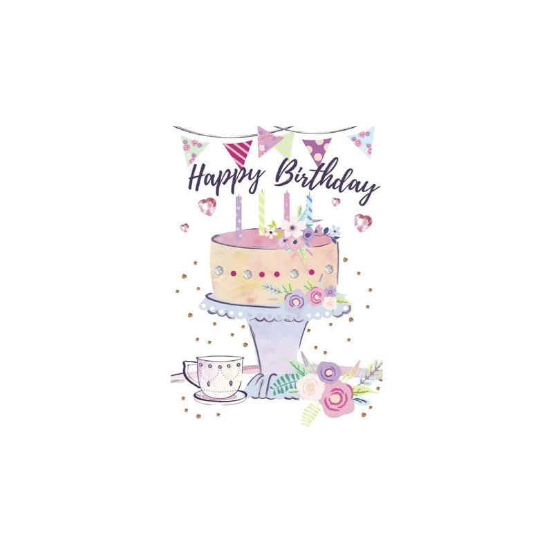 Cake and Tea Happy Birthday Tea Party Card - Lemon And Lavender Toronto