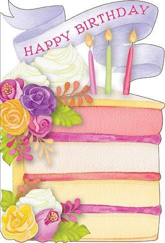 Cake Slice Birthday - Card - Lemon And Lavender Toronto