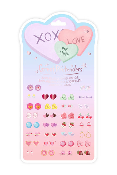 Candy Heart Love Sticker Earrings - Lemon And Lavender Toronto