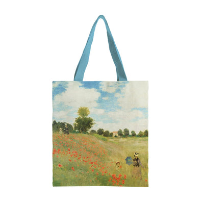 Canvas Tote-Monet Poppy Field - Lemon And Lavender Toronto