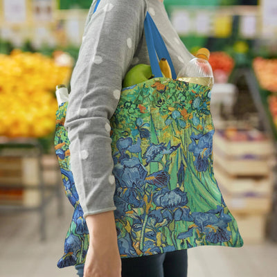 Canvas Tote-Van Gogh Irises - Lemon And Lavender Toronto