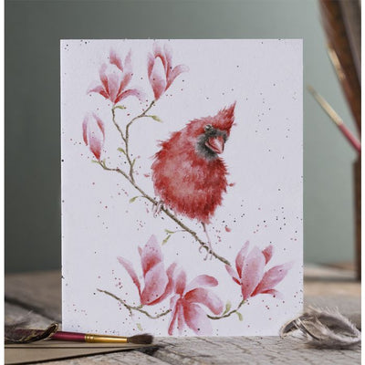 Cardinal on Magnolia Branch Card - Lemon And Lavender Toronto