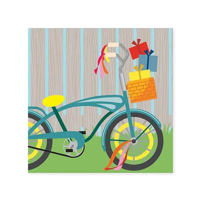 Cat And Cake Bike Ride POP UP Card - Lemon And Lavender Toronto
