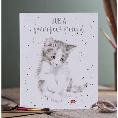 CAT FRIENDSHIP CARD - Lemon And Lavender Toronto