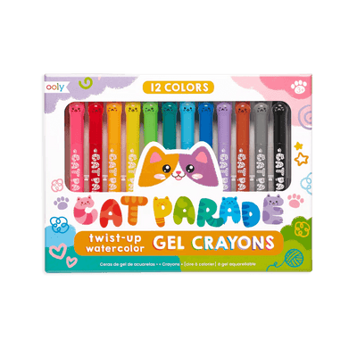 Cat Parade Gel Crayons - Set of 12 - Lemon And Lavender Toronto