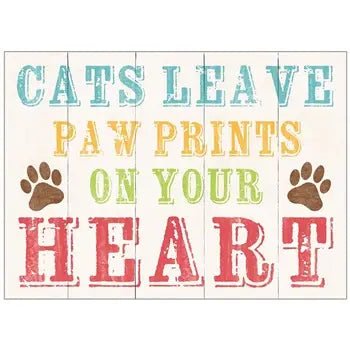 Cat Paw Prints Sympathy - Loss of Pet Card - Lemon And Lavender Toronto