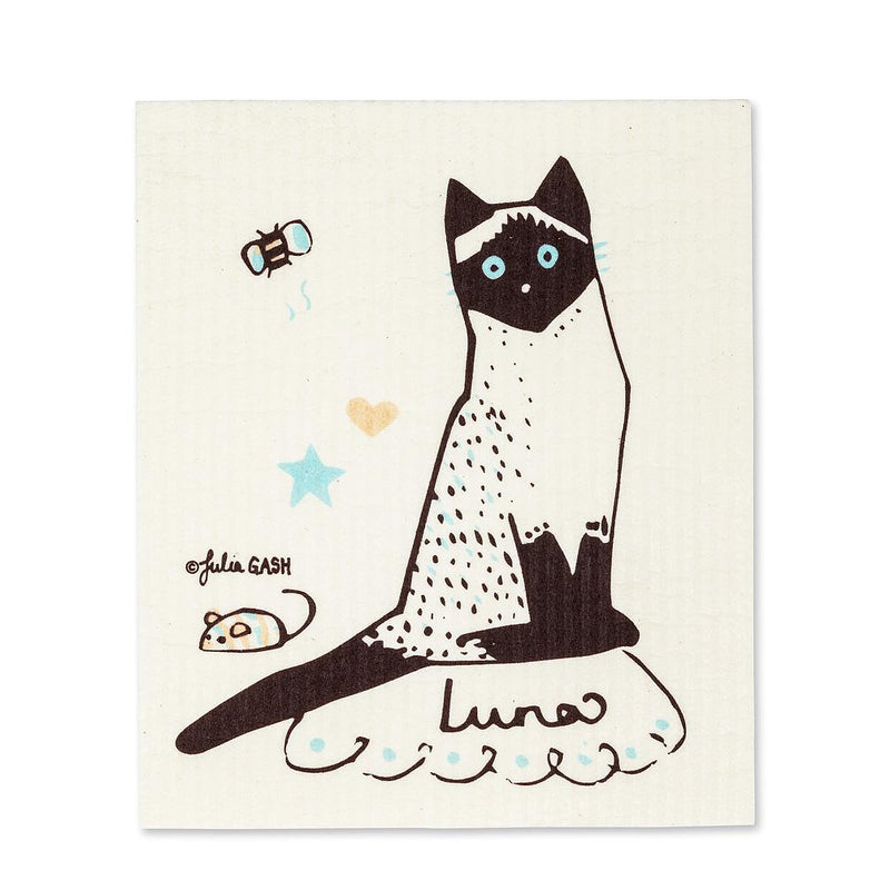 Cats with Names Dishcloths. Set of 2 - Lemon And Lavender Toronto