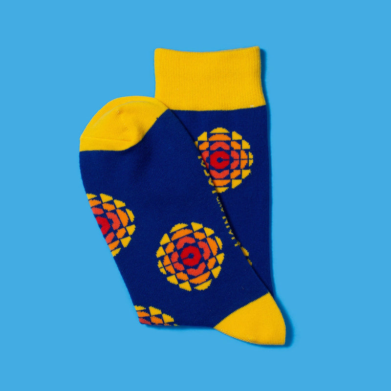 CBC Logo Socks-Unisex - Lemon And Lavender Toronto