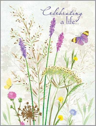 Celebrating Life Sympathy Card - Lemon And Lavender Toronto