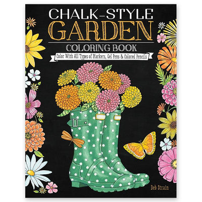 Chalk-Style Garden Colouring Book - Lemon And Lavender Toronto