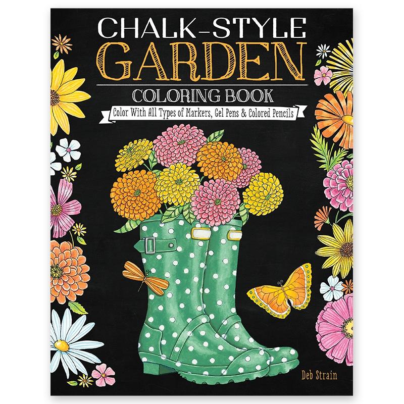 Chalk-Style Garden Colouring Book - Lemon And Lavender Toronto