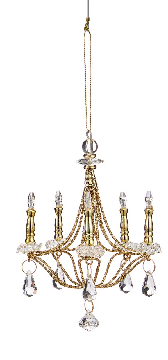 Chandelier Ornament Silver or Gold - Lemon And Lavender Toronto