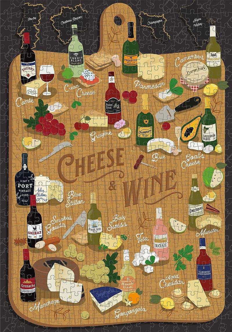 Cheese & Wine 500 Piece Puzzle - Lemon And Lavender Toronto