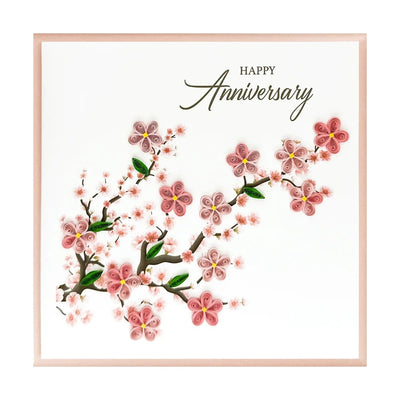 Cherry Blossoms Quilling Card - Lemon And Lavender Toronto