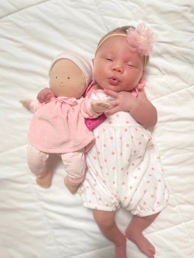Cherub Baby in Pink Outfit- Organic Doll - Lemon And Lavender Toronto