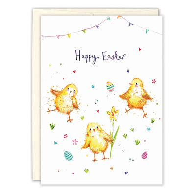 Chicks Happy Easter Card - Lemon And Lavender Toronto